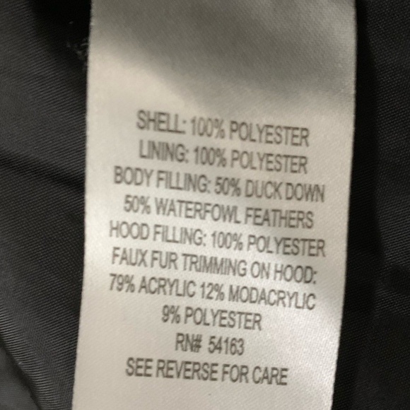 Calvin Klein Goose Duck Down Long Jacket Women's PXL Coat Hooded Snow Classic - Picture 9 of 11